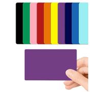 Purple Blank PVC Cards Plastic - Pack of 10 by CKB LTD 760 Micron Standard CR80 ID Credit Card Size 86 x 54mm - Printable Ideal for overprinting in Any Desktop ID Card Printers (Purple Gloss)