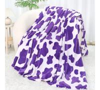 Purple Blanket for Women Soft Girls Throw Blanket Lightweight Lavender Fleece Blankets Plush Cozy Gifts Decor Stuff for Bed Couch