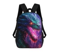 Purple Blaze Dragon Backpack, 3D Printed School Bag, School Lunch Bag, Travel Backpack, Friends Backpack, School Backpack for Girls And Boys 17inch