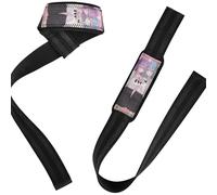 Purple Blue Anime Cute Girl Lifting Wrist Strap Power Workouts Pair of Gym Straps for Powerlifting, Strength Training, Bodybuilding