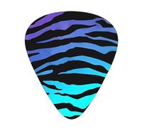 Purple Blue Green Camouflage Zebra Stripes Fashion Colour Guitar Picks 12 Packï¼Œ For Acoustic Guitar Electric Guitar Ukulele