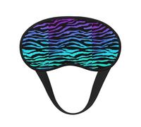 Purple Blue Green Camouflage Zebra Stripes Sleep Mask 100% Light Blocking Eye Mask for Sleeping, Sleep Mask for Unisex for Travel/Nap