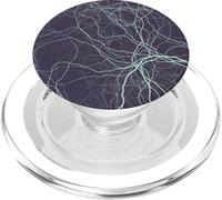 Purple Blue Organic Roots - Abstract Generative Tree PopSockets PopGrip for MagSafe