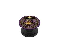 Purple Bookish Dragon Book Lover Reading Fantasy Celestial PopSockets Adhesive PopGrip
