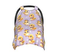 Purple Bow Chick Print Baby Car Seat Covers, Breathable Nursing Cover Breastfeeding Cover, Stroller Covers, Multi-use Infant Carseat Canopy, Baby Boys Girls Newborn Essentials