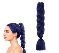Purple Braiding Hair Long Braids Extensions Hairs, Braiding Hair Extensions, Colorful Synthetic Hairs for Braid Human Braiding Purples Extension for Women Plait Coloured Synthetic Wig