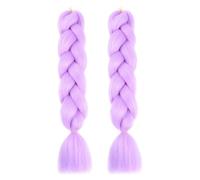 Purple Braiding Hair Long Braids Extensions Hairs, Braiding Hair Extensions, Colorful Synthetic Hairs for Braid Human Braiding Purples Extension for Women Plait Coloured Synthetic Wig