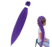 Purple Braiding Hair Pre-Stretched 26 inch Extra Long Synthetic Braid Hair, No Tangle No Shedding Soft Fibre, for Cosplay Carnival Fancy Dress Party