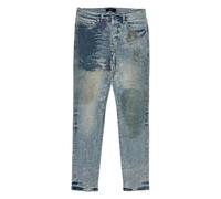 Purple Brand fossil-print jeans - Blue 30-31-32-33-34-36