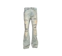 Purple Brand P026 destroyed repair bootcut jeans - Blue 28-29-30-31-32-33-34-36-38-40