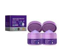 Purple Brightening Tooth Powder - Gently Cleans Surfaces, Restores Tooth Luster, Reduces Gum Discomfort, Eliminates Bad Breath, And Provides Long-lasting Freshness.(3pcs)
