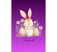Purple Bunny Journal: A cute 100 page 6x9 notebook for writing thoughts