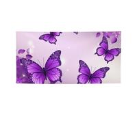 Purple Butterflies Banners and Signs Outdoor Indoor Party Decoration Banner Personalized Banner with Grommets Birthday Backdrop Sign Poster Photo Background for Wedding Event Small