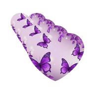 Purple Butterflies Car Air Freshener Cards for Women Men 4 Pack Cute Car Accessories Long Lasting Scent Car Diffuser Hanging Auto Aromatherapy Tablets Car Fresheners Gifts