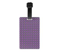 Purple Butterflies Print Luggage Tag for Suitcases Identification Travel Bag Tags Easy-to-Identify Labels Set