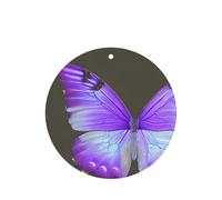 Purple Butterflies Printing 10 Pcs Car Air Freshener Hanging Sheets Scented Hanging Sheets With Rope For Home