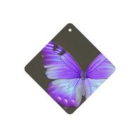 Purple Butterflies Printing 10 Pcs Car Air Freshener Hanging Sheets Scented Hanging Sheets With Rope For Home
