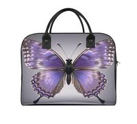 Purple Butterflies Travel Duffle Bag, Large Capacity Weekender Overnight Bags with Internal Pocket, Gym Bag for Women Men