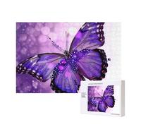 Purple butterfly 1 Printed Wooden Intelligence Puzzle 40x28 CM, 300 Pieces(boxed) Jigsaw Puzzles Education Game for Adults Home Decoration Puzzle