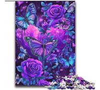 Purple Butterfly 2000 Piece Jigsaw Puzzles for Adults Gifts, for 14+ Train Your Brain And Your Hands Christmas Game Gifts (70x100cm)