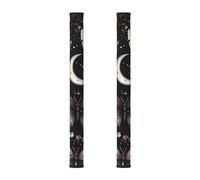 Purple Butterfly 2Pcs Refrigerator Door Handle Covers, Daisy Flower Kitchen Appliance Handle Cover for Fridge Microwave Stove Oven Dishwasher Decor