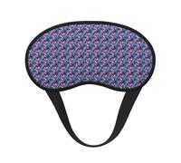 Purple Butterfly and Flowers Print Adults Washable Eye Mask for Nap Light Blocking for Home Hotel Airplane Camping