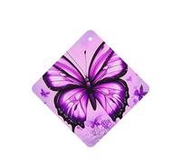 Purple Butterfly Car air freshener, 4-pack, suitable for passenger compartments, trucks, and SUVs.