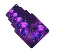 Purple Butterfly Car Air Freshener Cards for Women Men 4 Pack Cute Car Accessories Long Lasting Scent Car Diffuser Hanging Auto Aromatherapy Tablets Car Fresheners Gifts