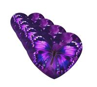 Purple Butterfly Car Air Freshener Cards for Women Men 4 Pack Cute Car Accessories Long Lasting Scent Car Diffuser Hanging Auto Aromatherapy Tablets Car Fresheners Gifts