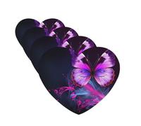 Purple Butterfly Car Air Freshener Cards for Women Men 4 Pack Cute Car Accessories Long Lasting Scent Car Diffuser Hanging Auto Aromatherapy Tablets Car Fresheners Gifts