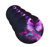 Purple Butterfly Car Air Freshener Cards for Women Men 4 Pack Cute Car Accessories Long Lasting Scent Car Diffuser Hanging Auto Aromatherapy Tablets Car Fresheners Gifts