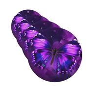 Purple Butterfly Car Air Freshener Cards for Women Men 4 Pack Cute Car Accessories Long Lasting Scent Car Diffuser Hanging Auto Aromatherapy Tablets Car Fresheners Gifts