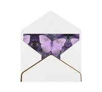 Purple Butterfly. Greetings Romantic Card With Envelopes, Send To A Close Friend,Phnom Penh Pearl Paper Greeting Card