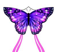 Purple Butterfly Kite for Kids Ages 4-8&8-12 and Adults Easy to Fly,55''X28'' Single Line Large Kite for Outdoor,Park or Beach.