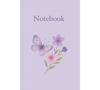 Purple Butterfly Notebook: Floral Nature Notebook for Writing and Journaling