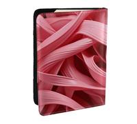 Purple Butterfly Passport Holder for Travel - Passport Case for Men & Women Travel Document Organizer Credit Cards Case, Pink Ripple, One Size