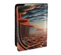 Purple Butterfly Passport Holder for Travel - Passport Case for Men & Women Travel Document Organizer Credit Cards Case, Psychedelic Sky, One Size