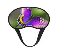 Purple Butterfly Pattern Print Sleep Mask for Side Sleepers Cup-Shaped Blackout Eye Mask Shades Cover for Men and Women