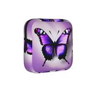 Purple Butterfly Print Print Multifunctional Storage Bag Pad Bag Skin-Friendly Period Pouch Reusable Tampon Bag for Female