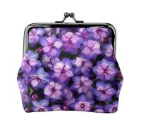 Purple Butterfly Print Print Women'S Kiss Lock Coin Pouch, Mini Wallet For Cards And Lipstick, Soft Compact Purse