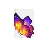 Purple Butterfly Printing 10 Pcs Air Freshener Cards,Car Scented Hanging Sheets Air Freshener Set For Car Decoration