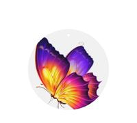 Purple Butterfly Printing 10 Pcs Air Freshener Cards,Car Scented Hanging Sheets Air Freshener Set For Car Decoration