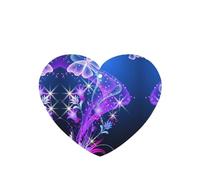 Purple Butterfly Printing 10 Pcs Air Freshener Cards,Car Scented Hanging Sheets Air Freshener Set For Car Decoration