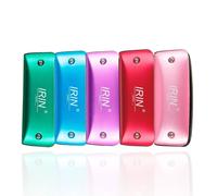 (Purple, C Key) 7 Hole Blues Color Harmonica Covers Two Octaves of Notes For Music Enthusiast