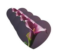 Purple Calla Lily 4 Pcs Car Air Freshener Lavender Hanging Scented Cards Automotive Scented Hanging Sheets Heart Shape For Car Home Office Closet Bathroom