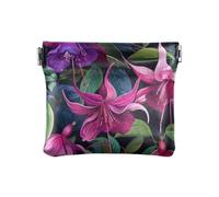 Purple Calla Lily Flowers Fashion Women's Leather Coin Purse Waterproof Travel Accessories for Women mini monederos para monedas