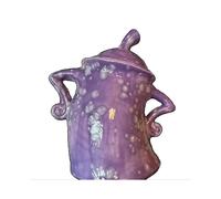 (Purple) Canister With Attitude Cute Sassy Storage Canister Fun Ceramic Desktop Ornaments