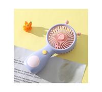 (Purple) Cartoon Cute Snail Handheld Usb Rechargeable Mini Fan Portable And Adorable