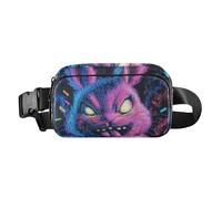 Purple Cartoon Evil Rabbit Cute Fanny Waist Pack for Women Men Multipurpose Croose Body Purse with Adjustable Strap for Shopping Sports Work, Purple cartoon evil rabbit, One Size