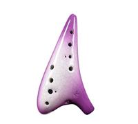 Purple Ceramics Ocarina 12 Holes Alto C Key AC Ocarina With Accessories Professional Ocarinas Music Instrument